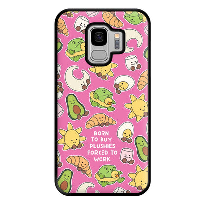 Born To Buy Plushy Phone Case for Galaxy S9 Plus