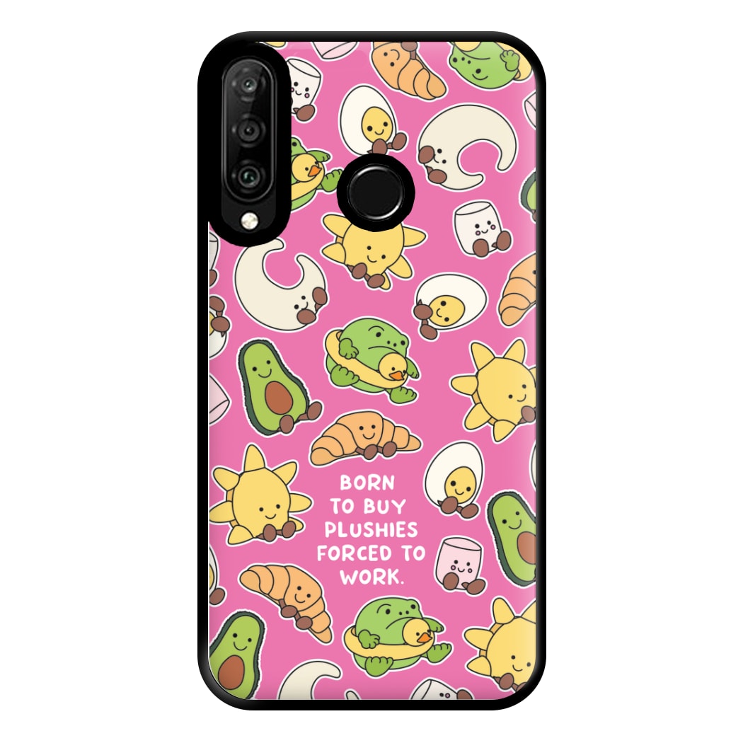 Born To Buy Plushy Phone Case for Huawei P30 Lite