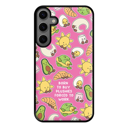 Born To Buy Plushy Phone Case for Galaxy S23FE