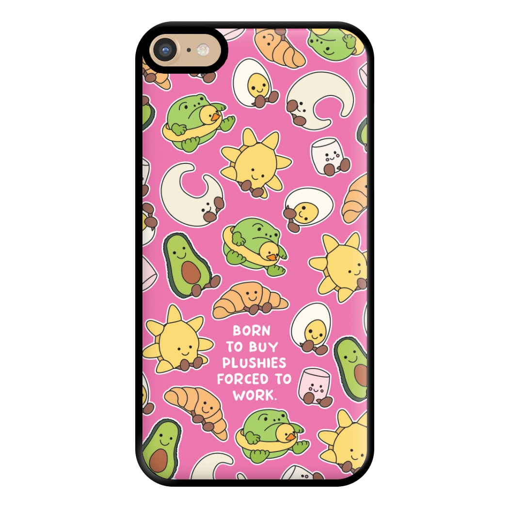 Born To Buy Plushy Phone Case for iPhone 6 Plus / 7 Plus / 8 Plus