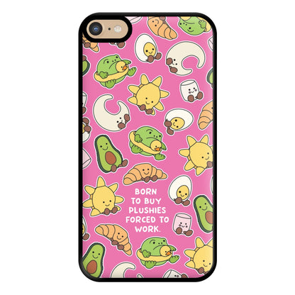 Born To Buy Plushy Phone Case for iPhone 6 Plus / 7 Plus / 8 Plus