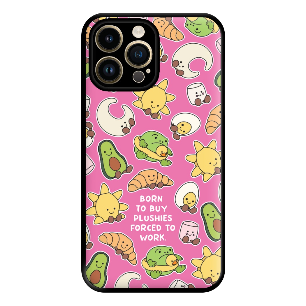 Born To Buy Plushy Phone Case for iPhone 14 Pro Max