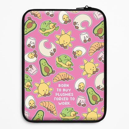 Born To Buy Plushy Universal Laptop Sleeve