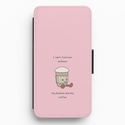 Coffee - Plushy Flip / Wallet Phone Case