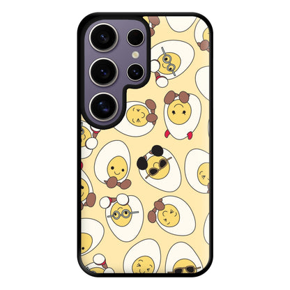 Egg Pattern - Plushy Phone Case for Galaxy S25 Ultra