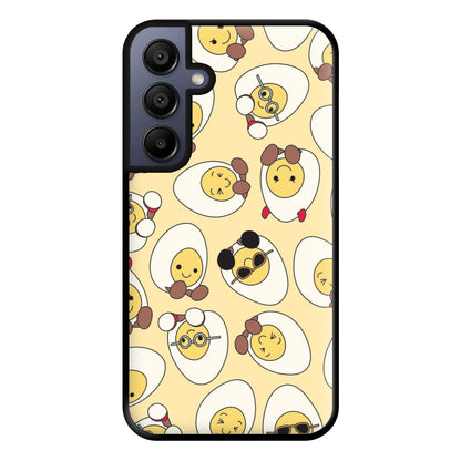 Egg Pattern - Plushy Phone Case for Galaxy A15