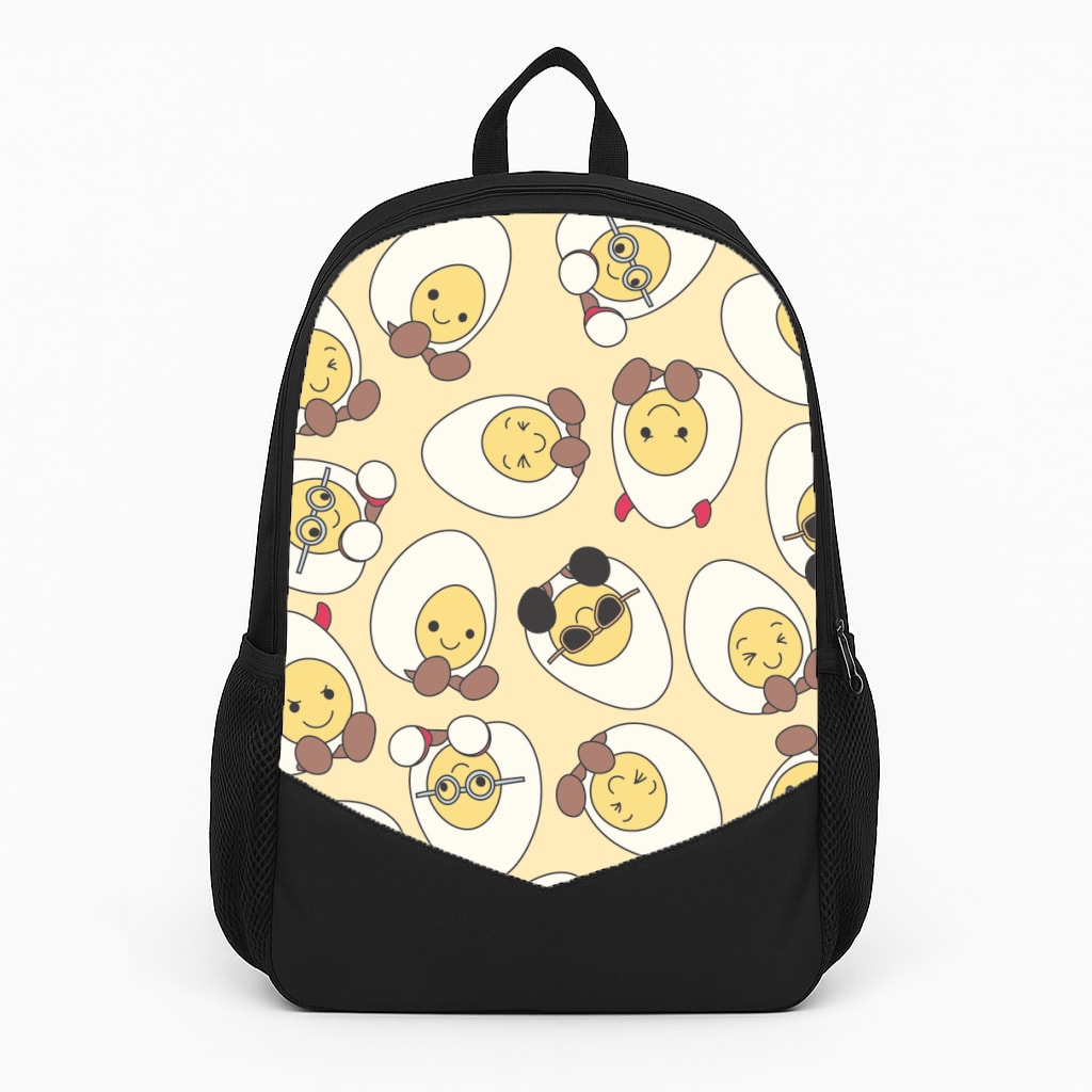 Egg Pattern - Plushy Large Backpack