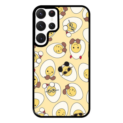 Egg Pattern - Plushy Phone Case for Galaxy S22 Ultra