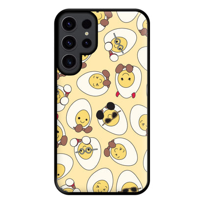 Egg Pattern - Plushy Phone Case for Galaxy S23 Ultra