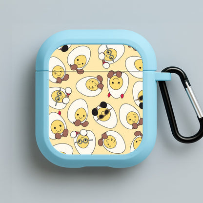 Egg Pattern - Plushy Blue AirPods Case
