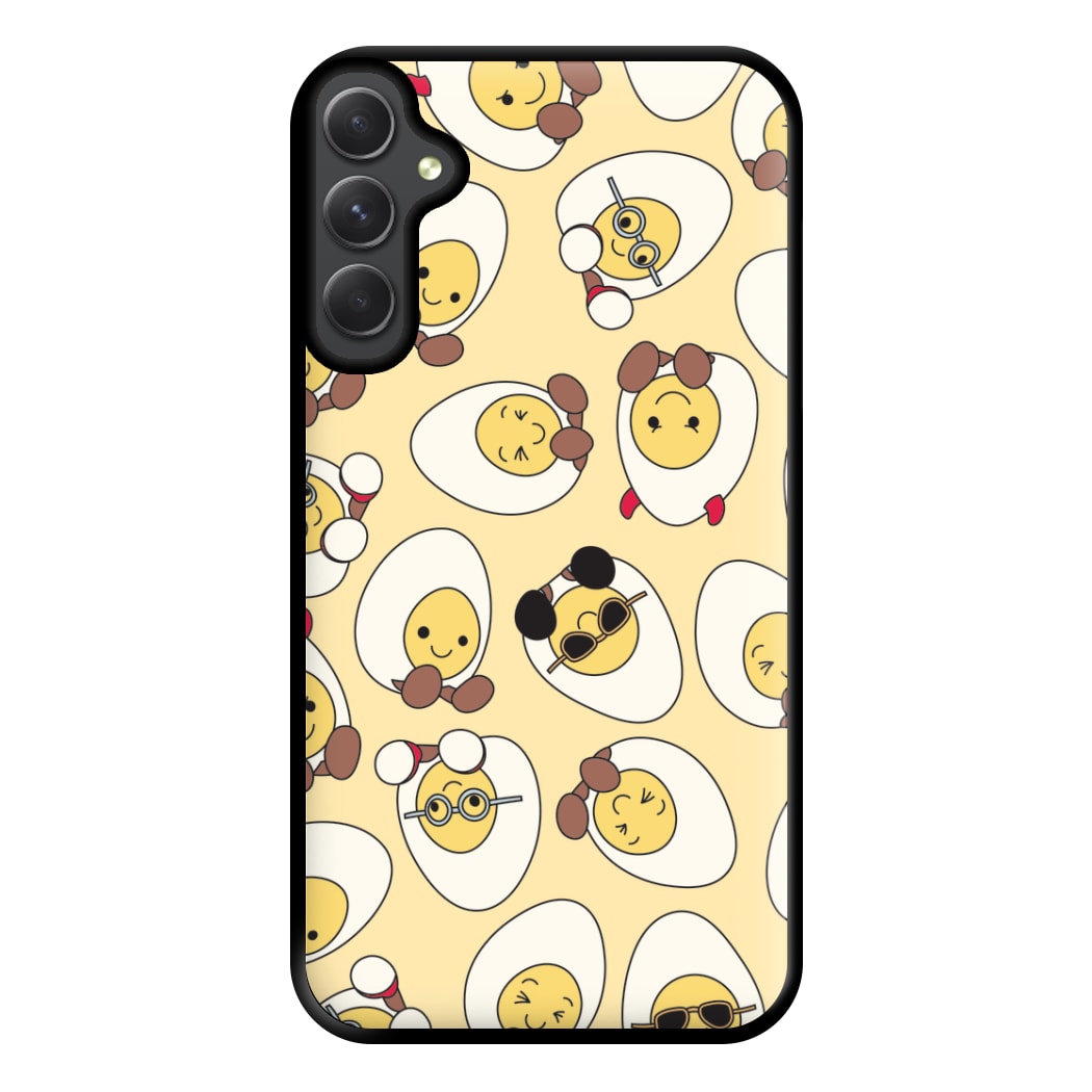 Egg Pattern - Plushy Phone Case for Galaxy A54