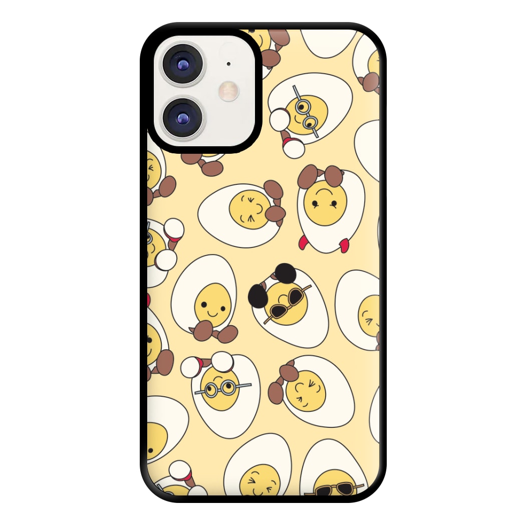 Egg Pattern - Plushy Phone Case for iPhone 12 / 12 Pro