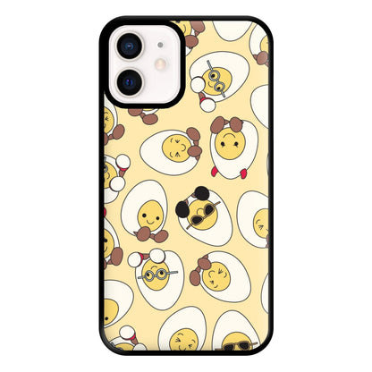 Egg Pattern - Plushy Phone Case for iPhone 13 Mini