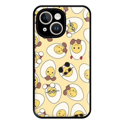 Egg Pattern - Plushy Phone Case for iPhone 14 Plus