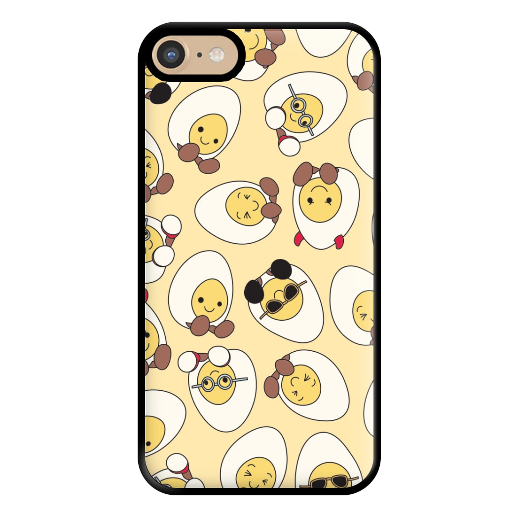 Egg Pattern - Plushy Phone Case for iPhone 6 / 7 / 8 / SE