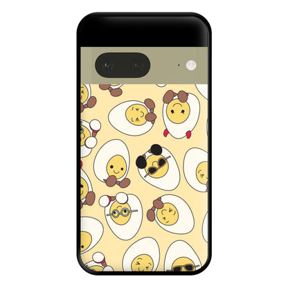 Egg Pattern - Plushy Phone Case for Google Pixel 7a