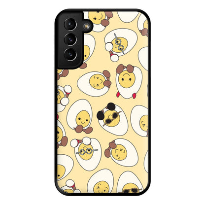 Egg Pattern - Plushy Phone Case for Galaxy S21 Plus