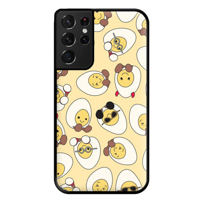 Egg Pattern - Plushy Phone Case for Galaxy S21 Ultra