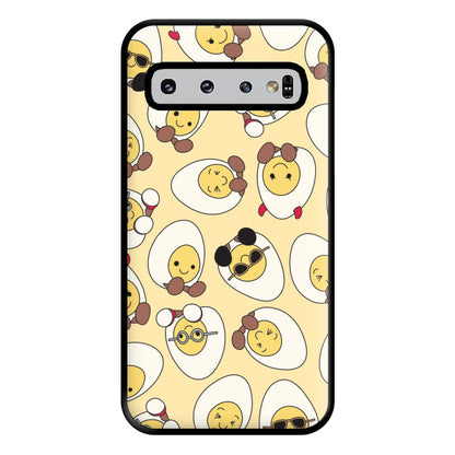 Egg Pattern - Plushy Phone Case for Galaxy S10 Plus