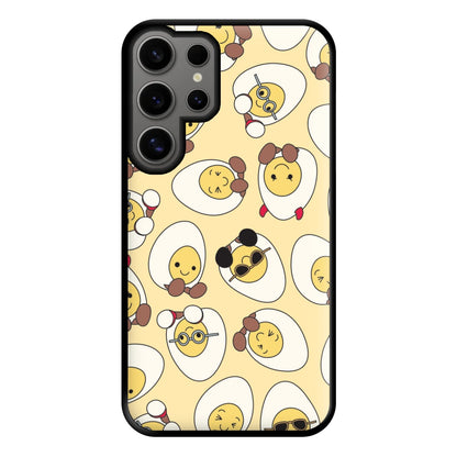 Egg Pattern - Plushy Phone Case for Galaxy S24 Ultra