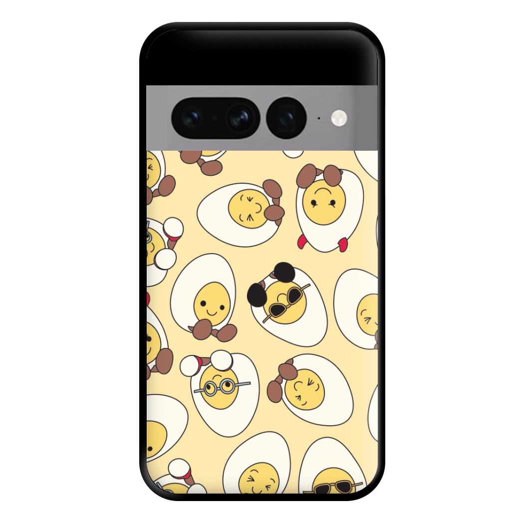 Egg Pattern - Plushy Phone Case for Google Pixel 7 Pro