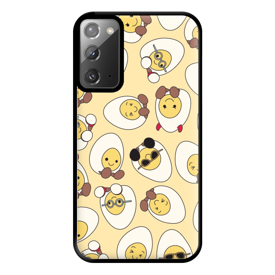 Egg Pattern - Plushy Phone Case for Galaxy Note 20 Ultra