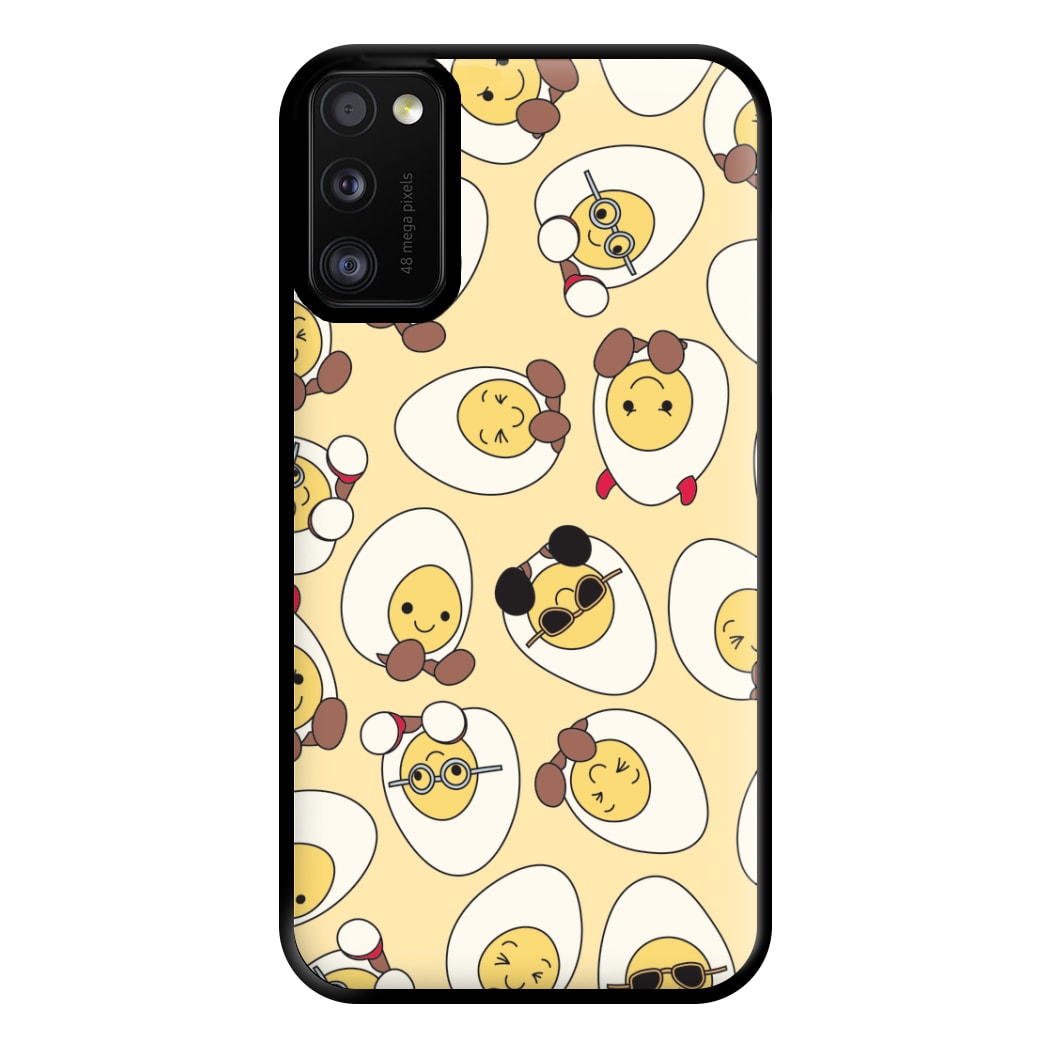 Egg Pattern - Plushy Phone Case for Galaxy A41