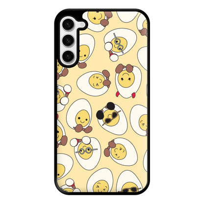 Egg Pattern - Plushy Phone Case for Galaxy S23 Plus