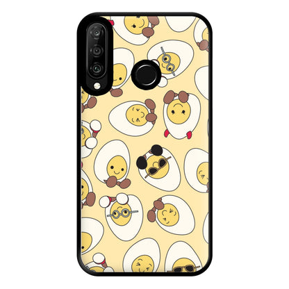 Egg Pattern - Plushy Phone Case for Huawei P30 Lite