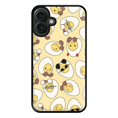 Egg Pattern - Plushy Phone Case for iPhone 16 Plus