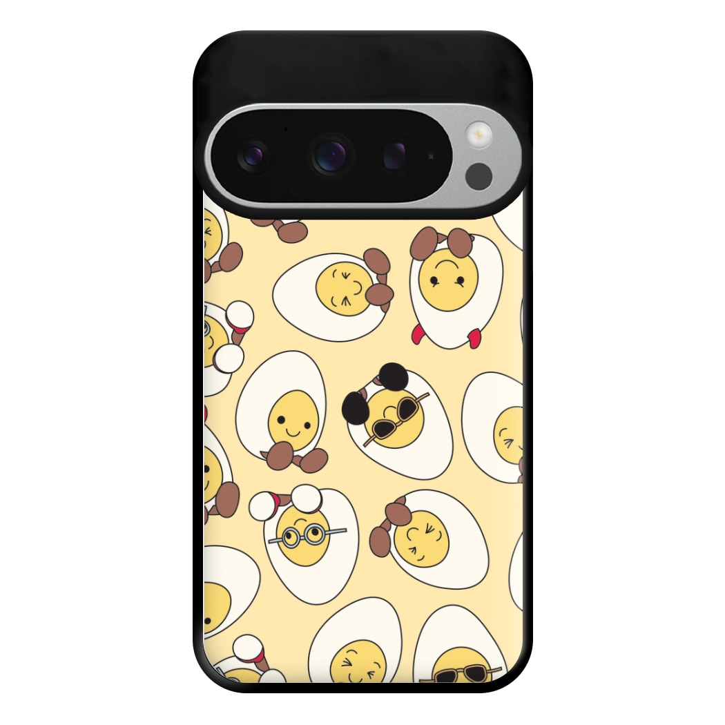 Egg Pattern - Plushy Phone Case for Google Pixel 9 Pro XL