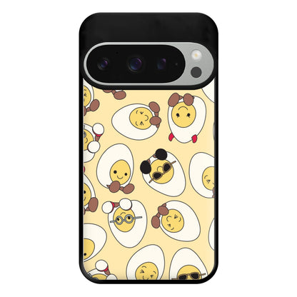 Egg Pattern - Plushy Phone Case for Google Pixel 9 Pro XL