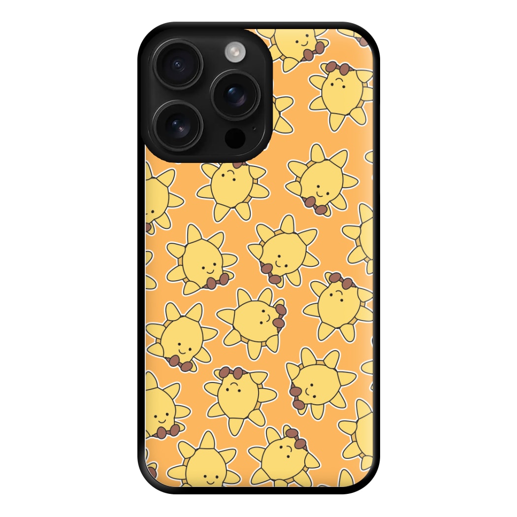 Sun Pattern - Plushy Phone Case