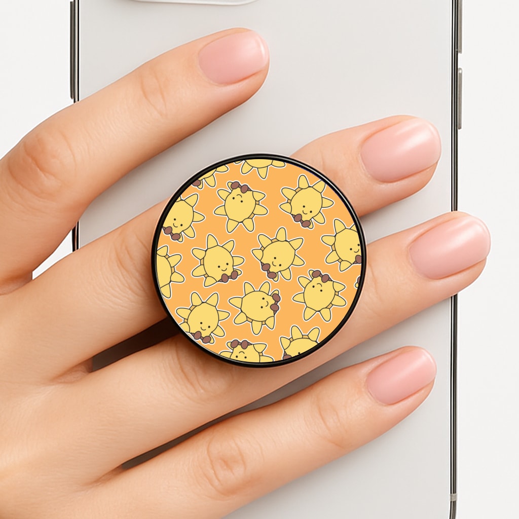 Sun Pattern - Plushy Phone Grip