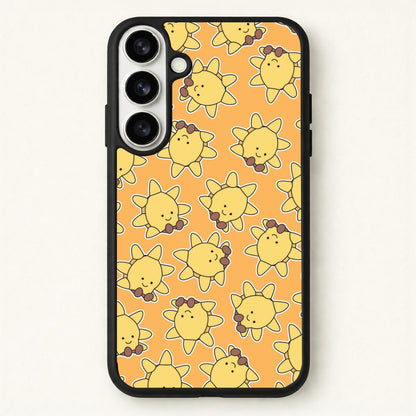 Sun Pattern - Plushy Phone Case for Galaxy S26 Plus