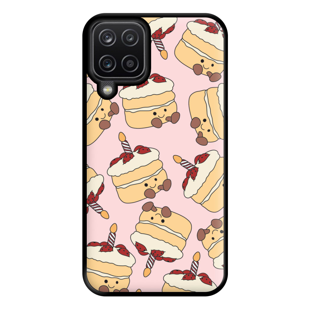 Cake Pattern - Plushy Phone Case for Galaxy A12