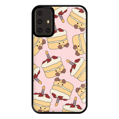 Cake Pattern - Plushy Phone Case for Galaxy A71