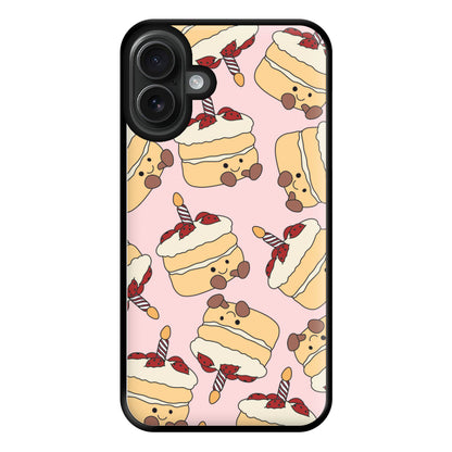 Cake Pattern - Plushy Phone Case for iPhone 16 Plus