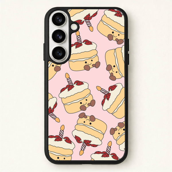 Cake Pattern - Plushy Phone Case for Galaxy S26 Plus