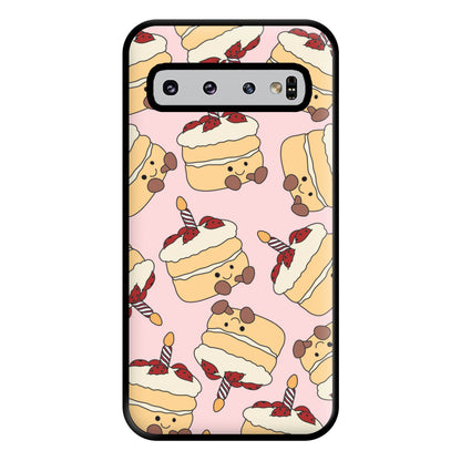 Cake Pattern - Plushy Phone Case for Galaxy S10 Plus