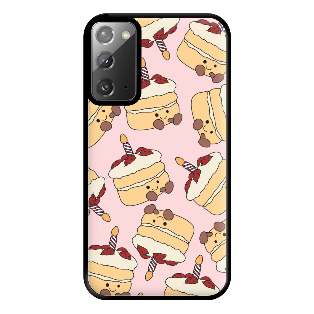 Cake Pattern - Plushy Phone Case for Galaxy Note 20 Ultra