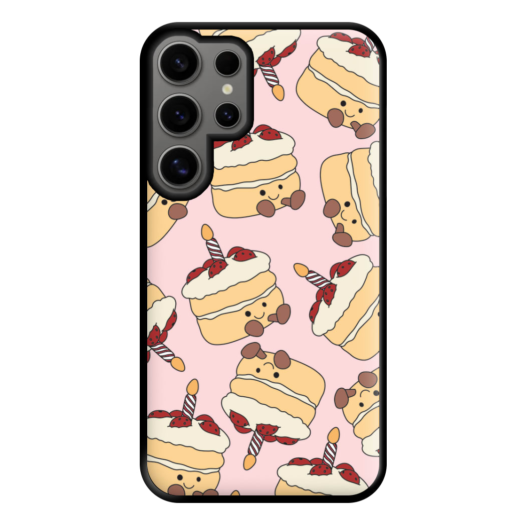 Cake Pattern - Plushy Phone Case for Galaxy S24 Ultra