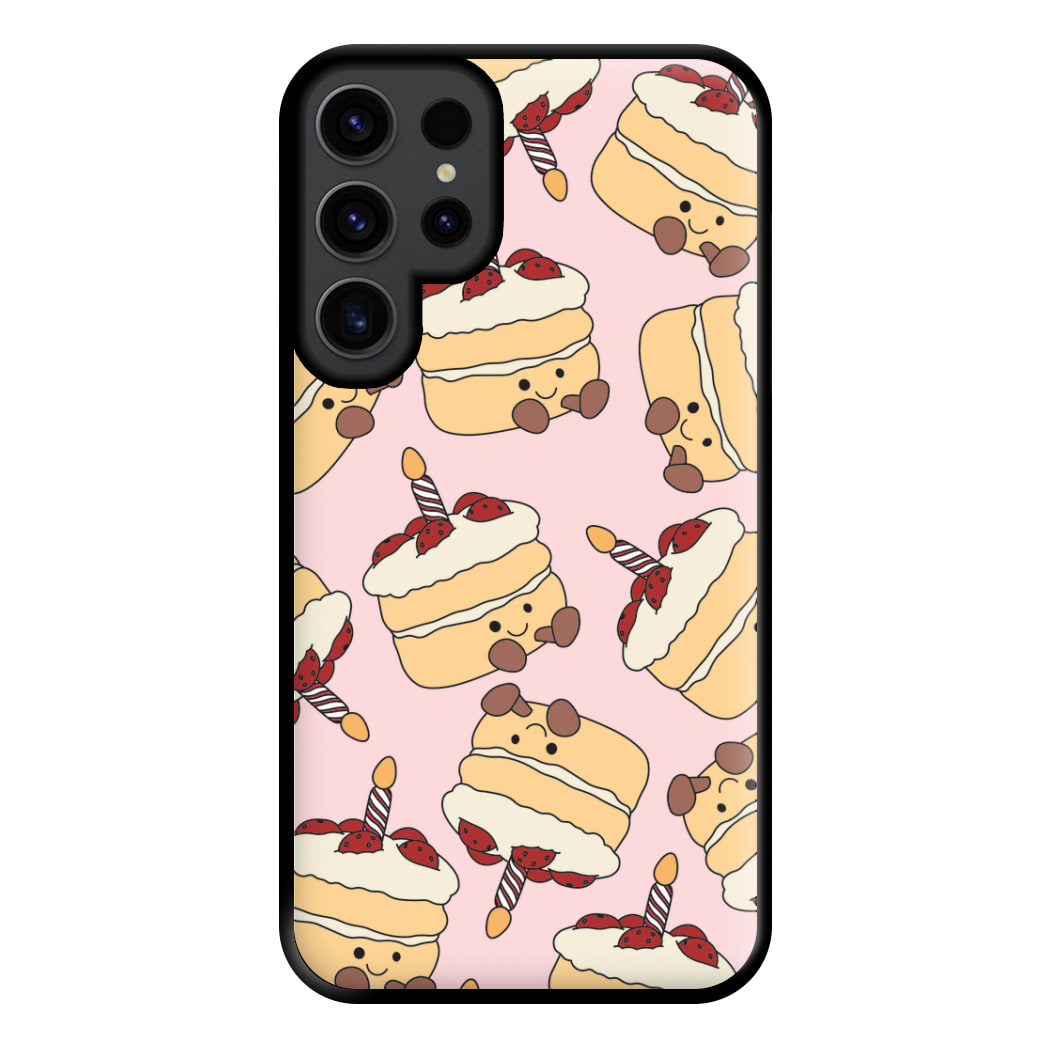 Cake Pattern - Plushy Phone Case for Galaxy S23 Ultra