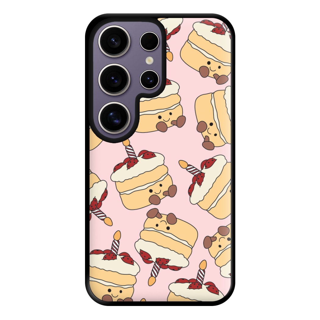 Cake Pattern - Plushy Phone Case for Galaxy S25 Ultra