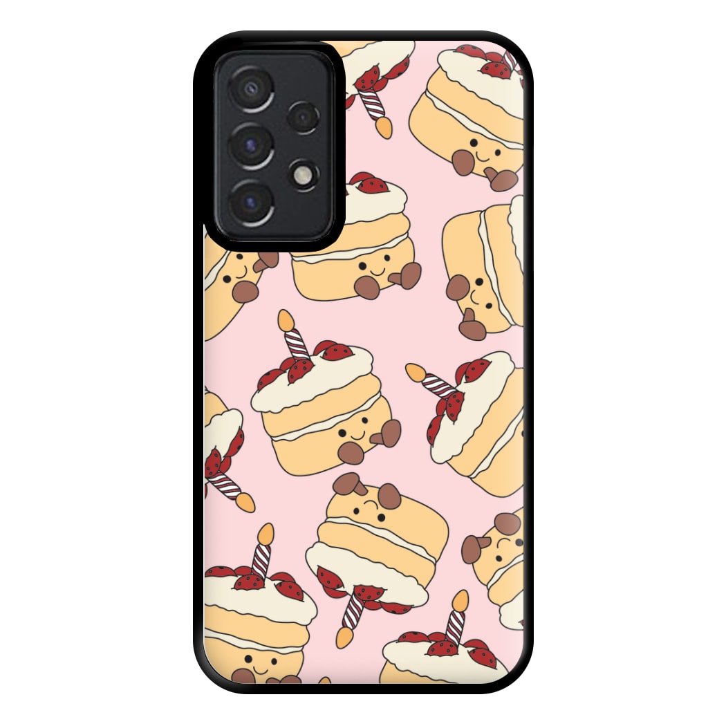 Cake Pattern - Plushy Phone Case for Galaxy A52 / A52s