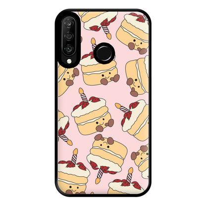 Cake Pattern - Plushy Phone Case for Huawei P30 Lite