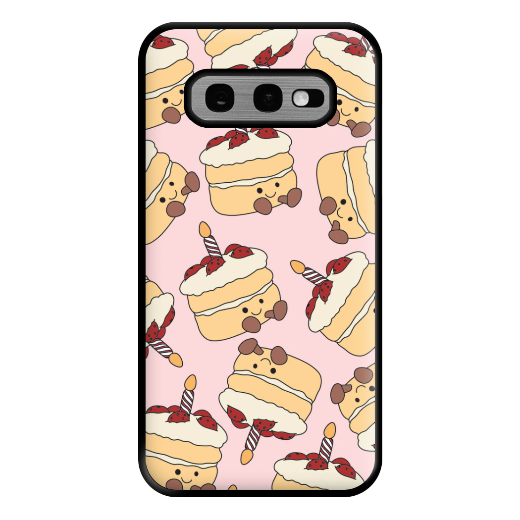 Cake Pattern - Plushy Phone Case for Galaxy S10e