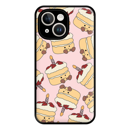 Cake Pattern - Plushy Phone Case for iPhone 14 Plus