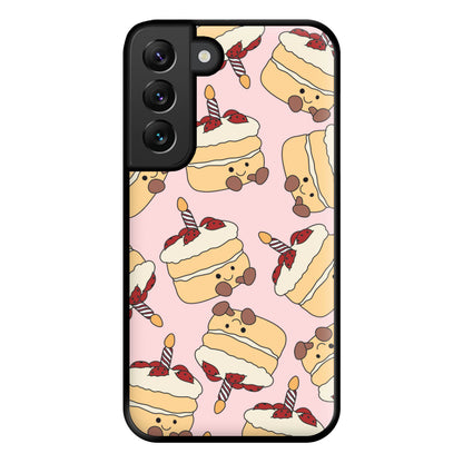 Cake Pattern - Plushy Phone Case for Galaxy S22 Plus