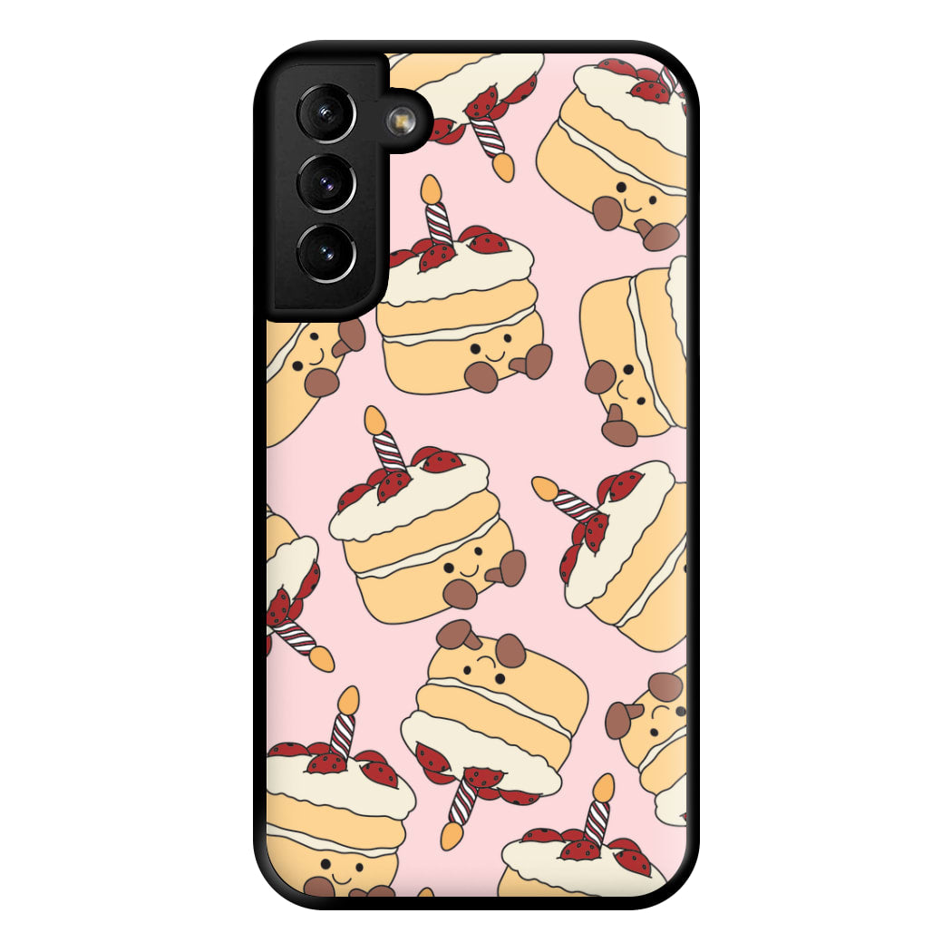 Cake Pattern - Plushy Phone Case for Galaxy S21 Plus